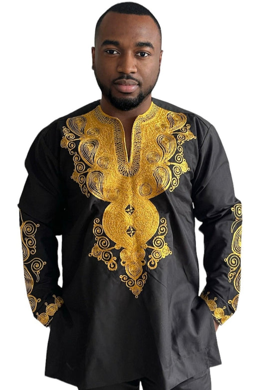 Wakanda Black Long Sleeve Shirt