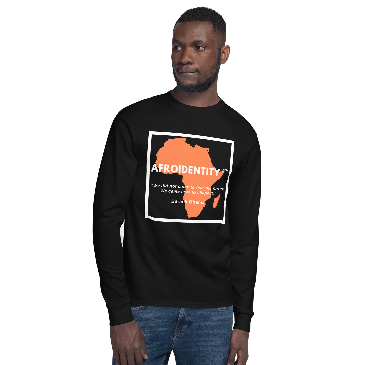 Barack Obama Champion Long Sleeve Shirt (Shape)