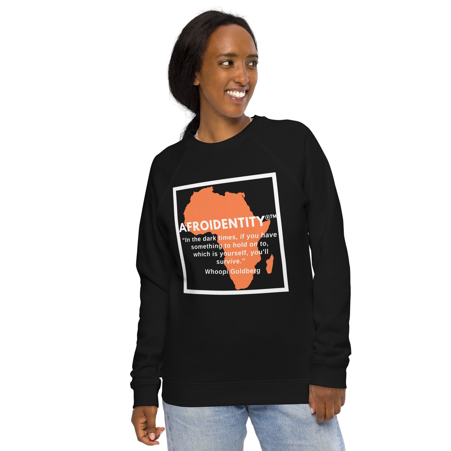 Whoopie Unisex organic raglan sweatshirt 1