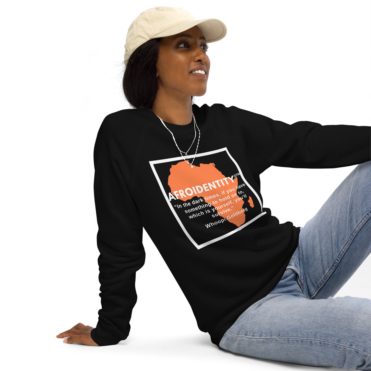 Whoopie Unisex organic raglan sweatshirt 1