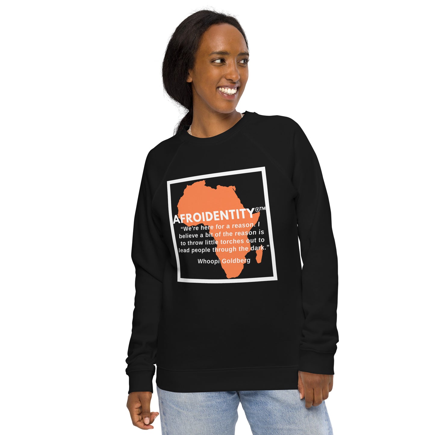 Whoopie Unisex organic raglan sweatshirt 2