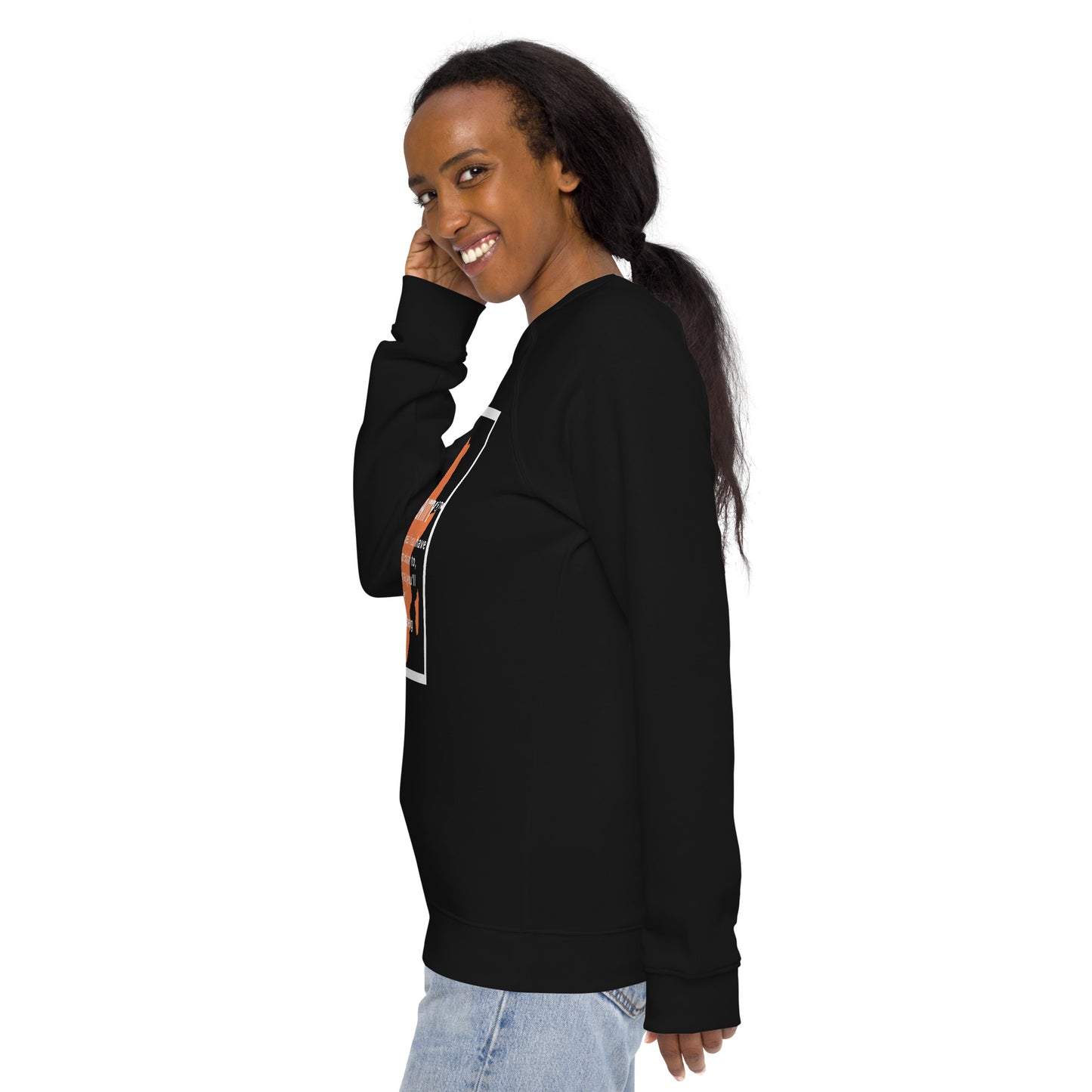 Whoopie Unisex organic raglan sweatshirt 1