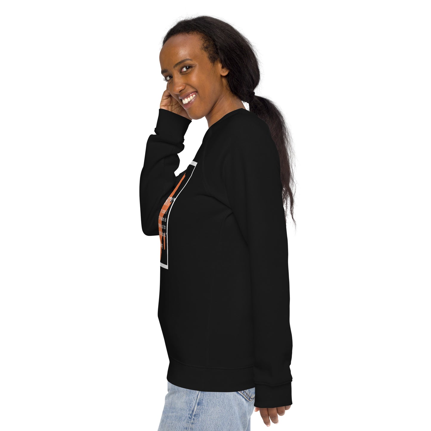 Whoopie Unisex organic raglan sweatshirt 2