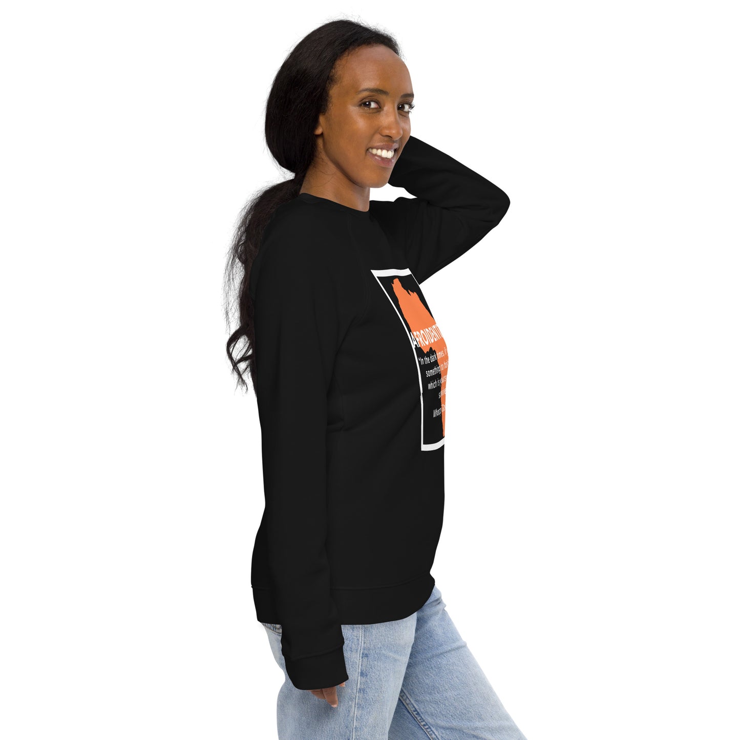 Whoopie Unisex organic raglan sweatshirt 1