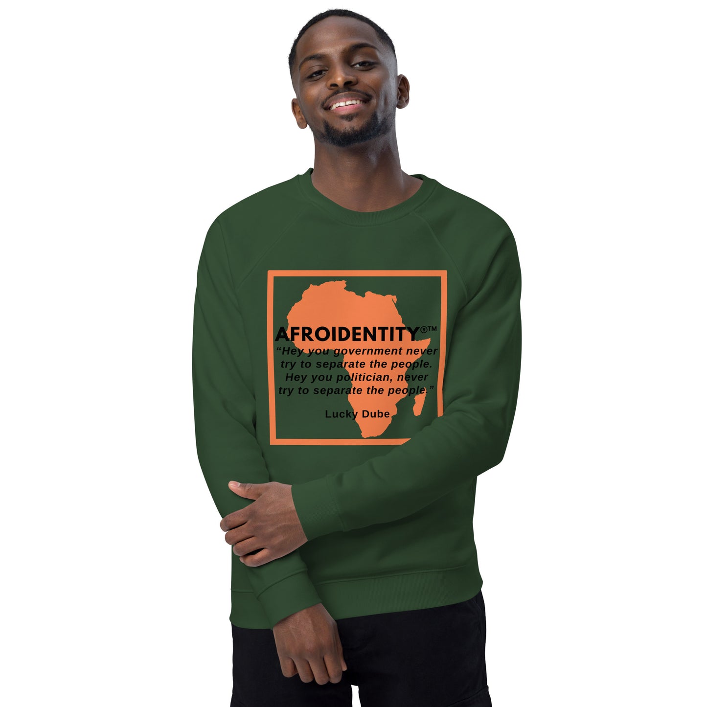 Lucky Dube Unisex organic raglan sweatshirt 7