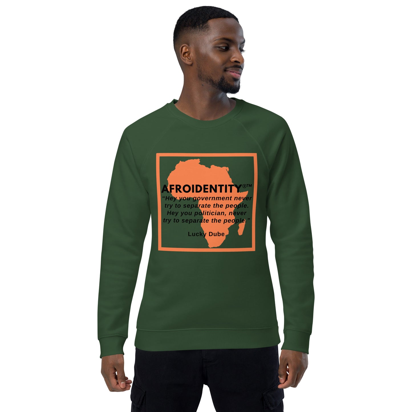 Lucky Dube Unisex organic raglan sweatshirt 7