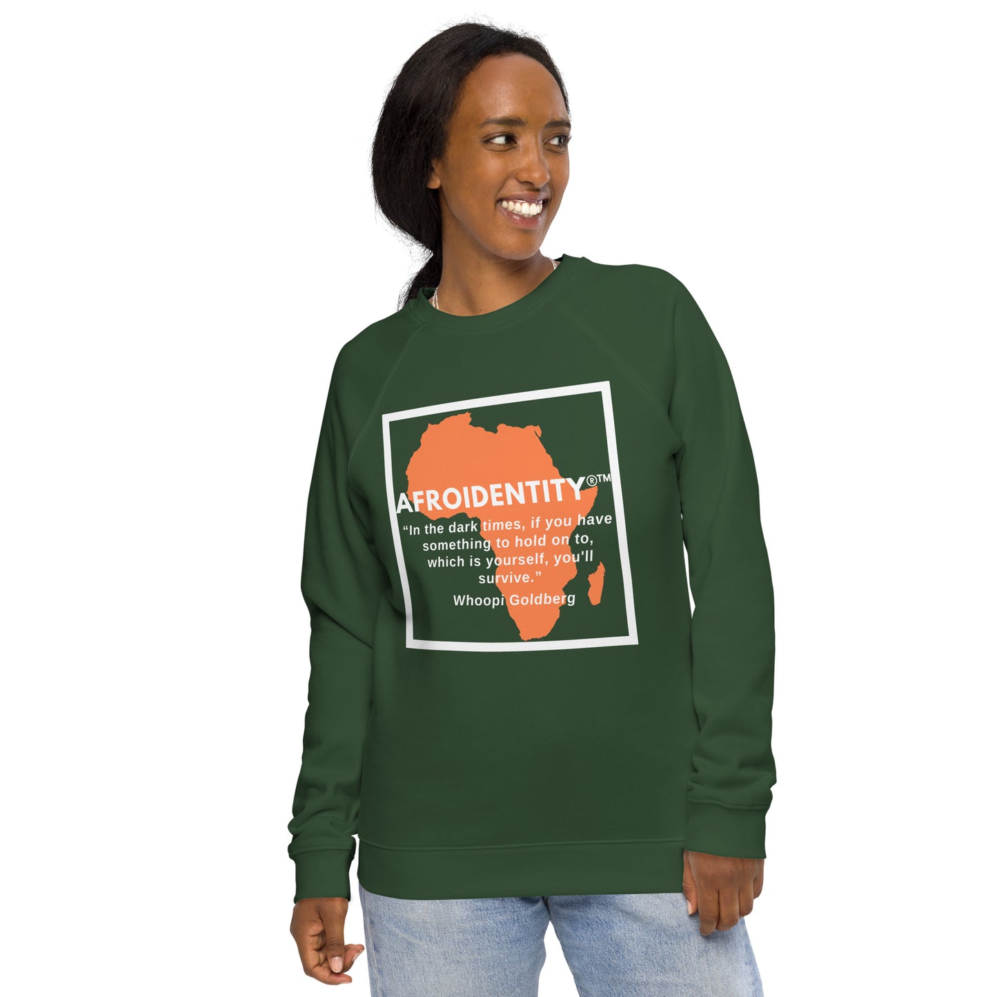 Whoopie Unisex organic raglan sweatshirt 1