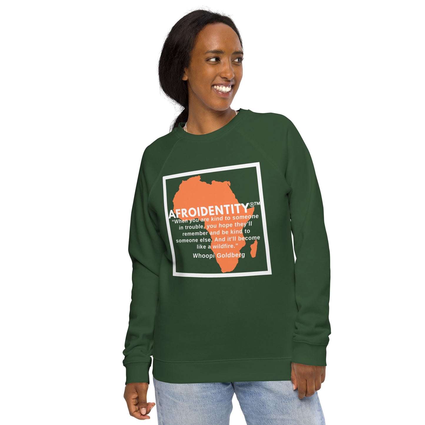 Whoopie Unisex organic raglan sweatshirt 3