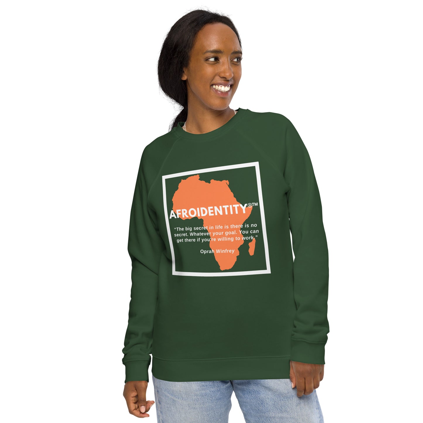 Oprah Winfrey Unisex organic raglan sweatshirt 4