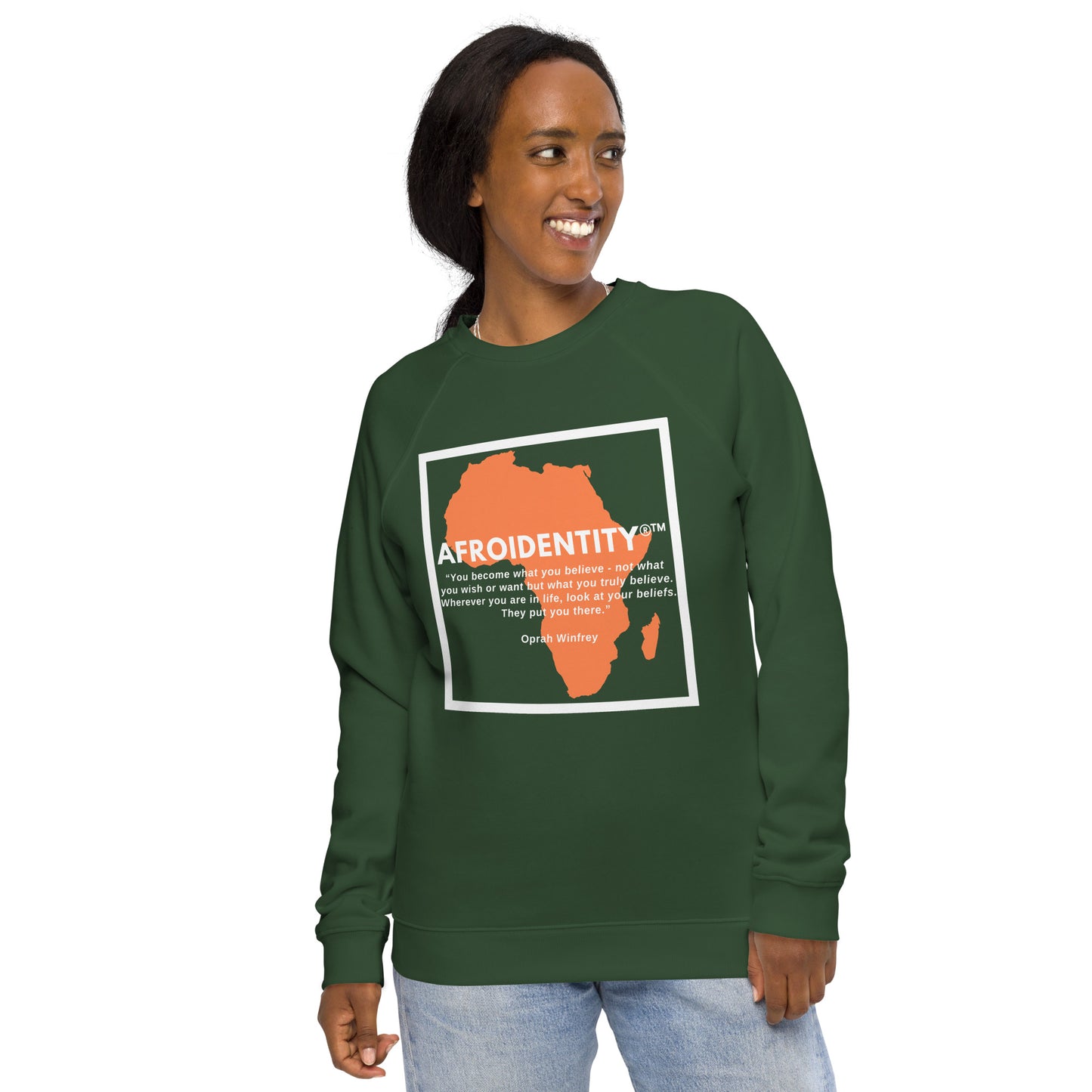 Oprah Winfrey Unisex organic raglan sweatshirt 6