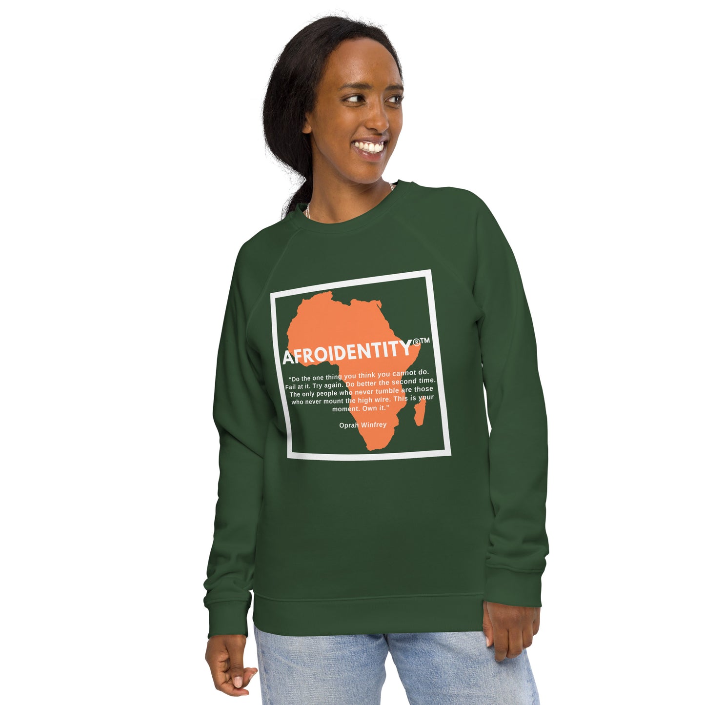 Oprah Winfrey Unisex organic raglan sweatshirt 8