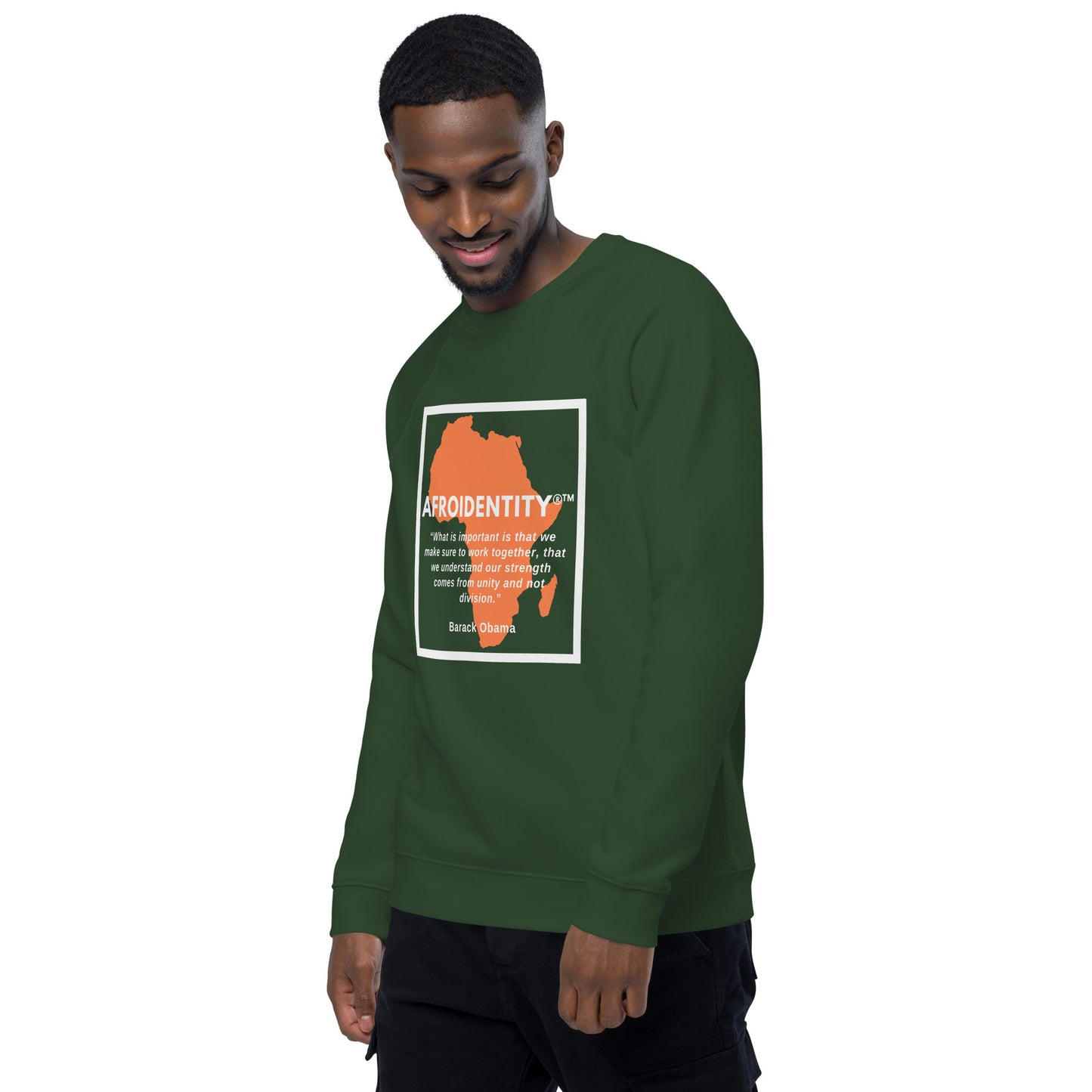 Barack Obama Raglan Sweatshirt (BL)