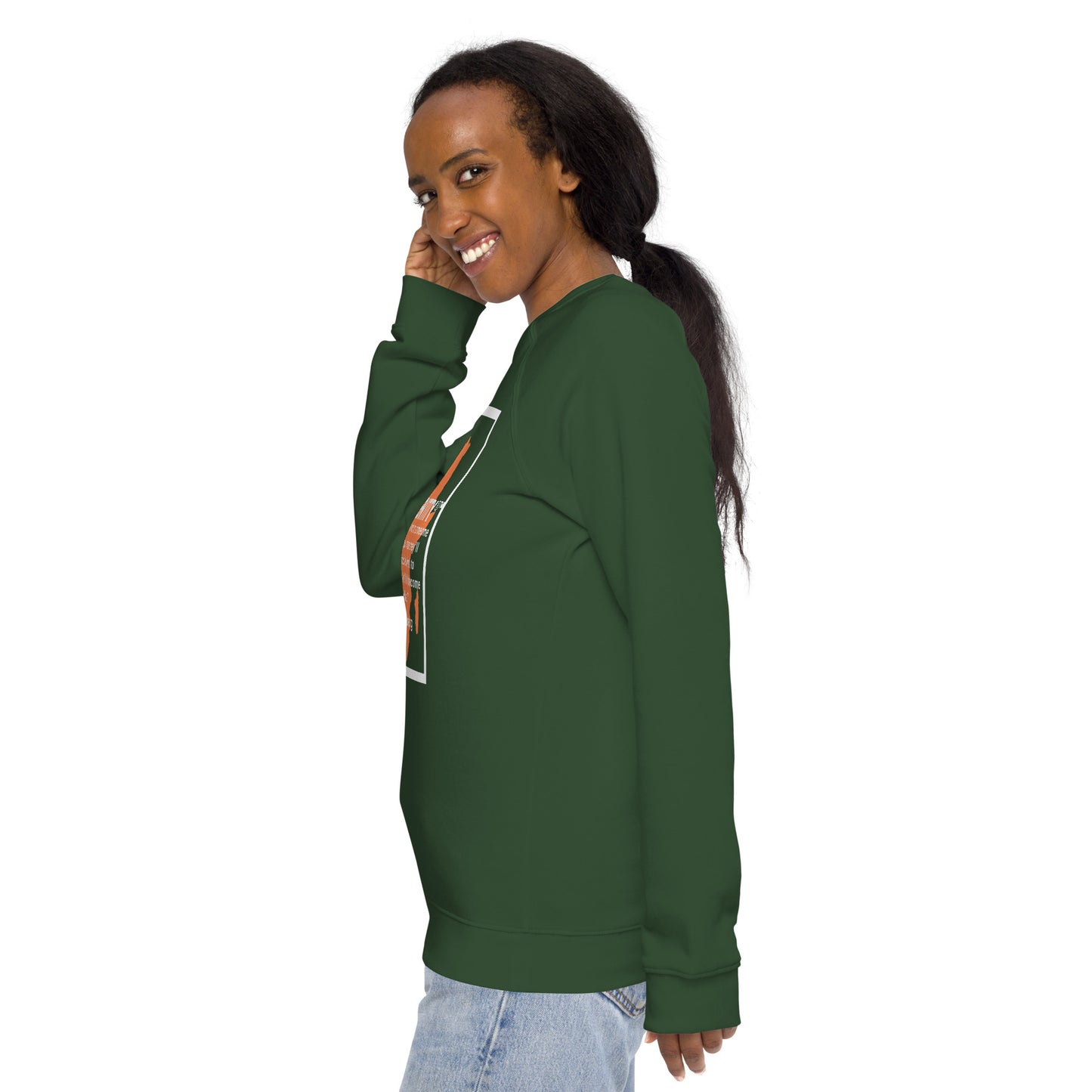 Whoopie Unisex organic raglan sweatshirt 3