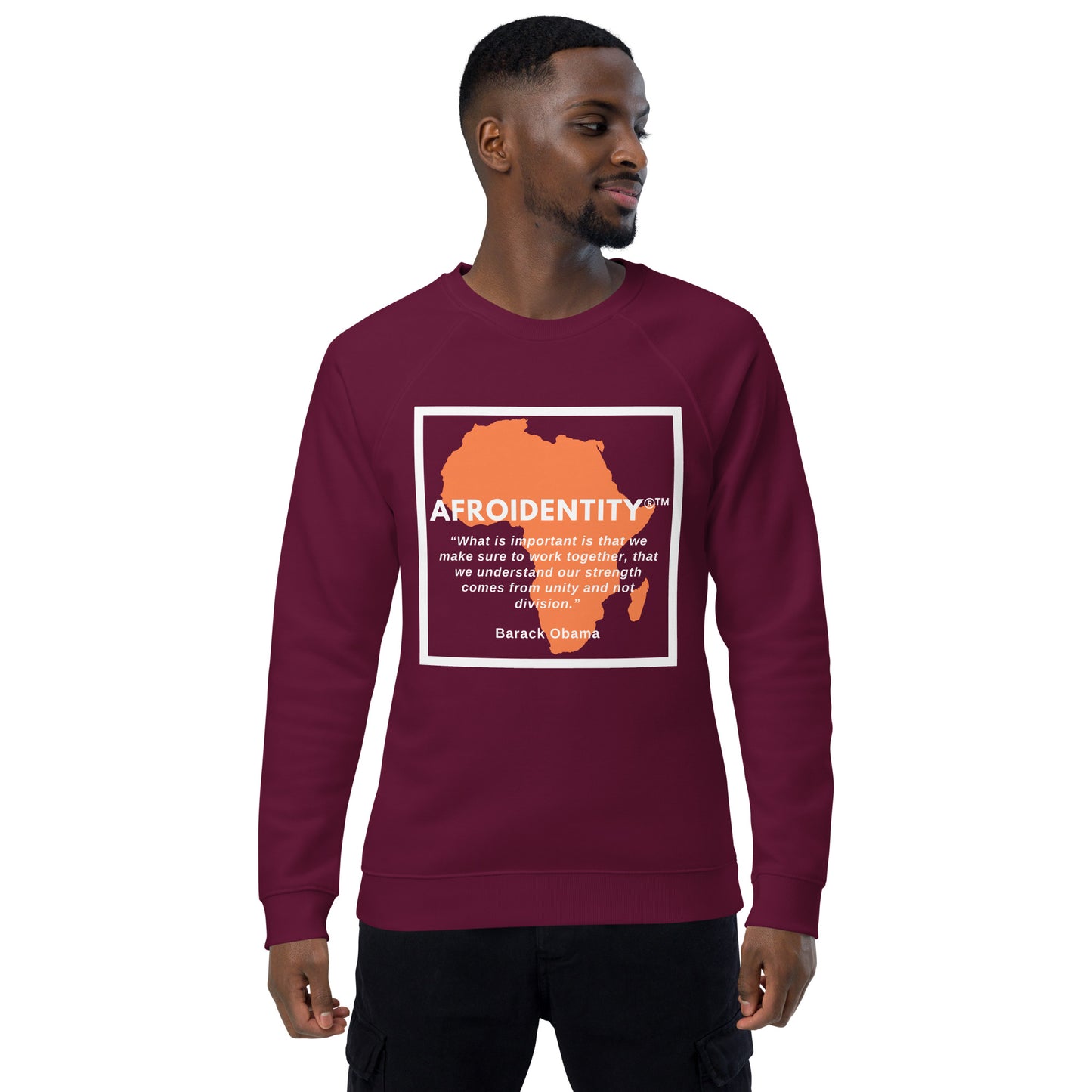 Barack Obama Raglan Sweatshirt (BL)