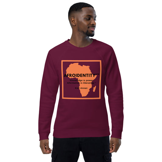 kofi annan Unisex organic raglan sweatshirt 5