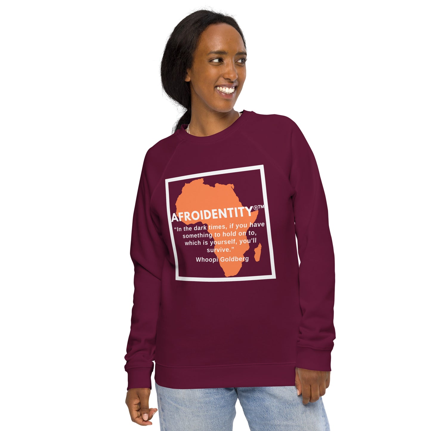 Whoopie Unisex organic raglan sweatshirt 1