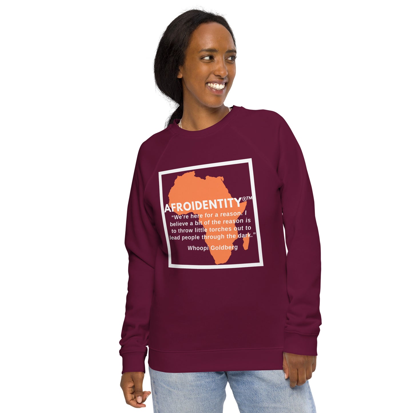 Whoopie Unisex organic raglan sweatshirt 2