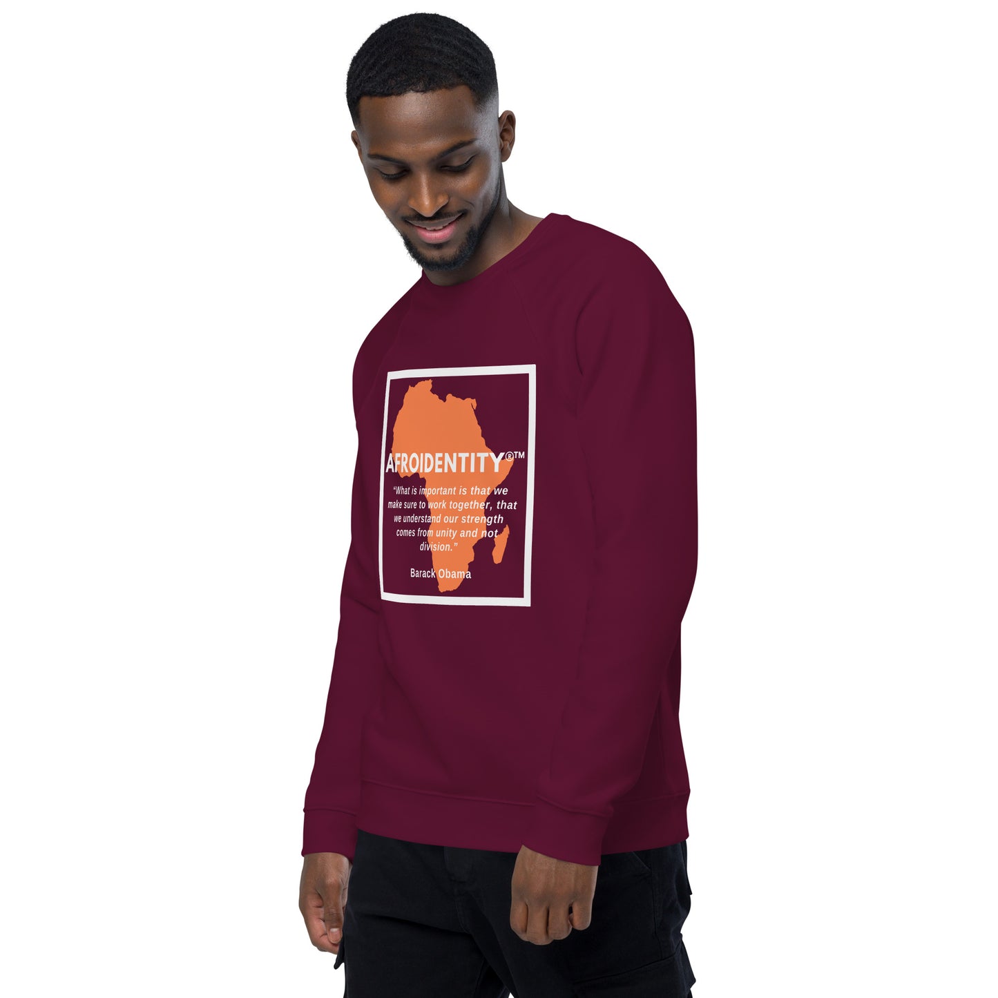 Barack Obama Raglan Sweatshirt (BL)