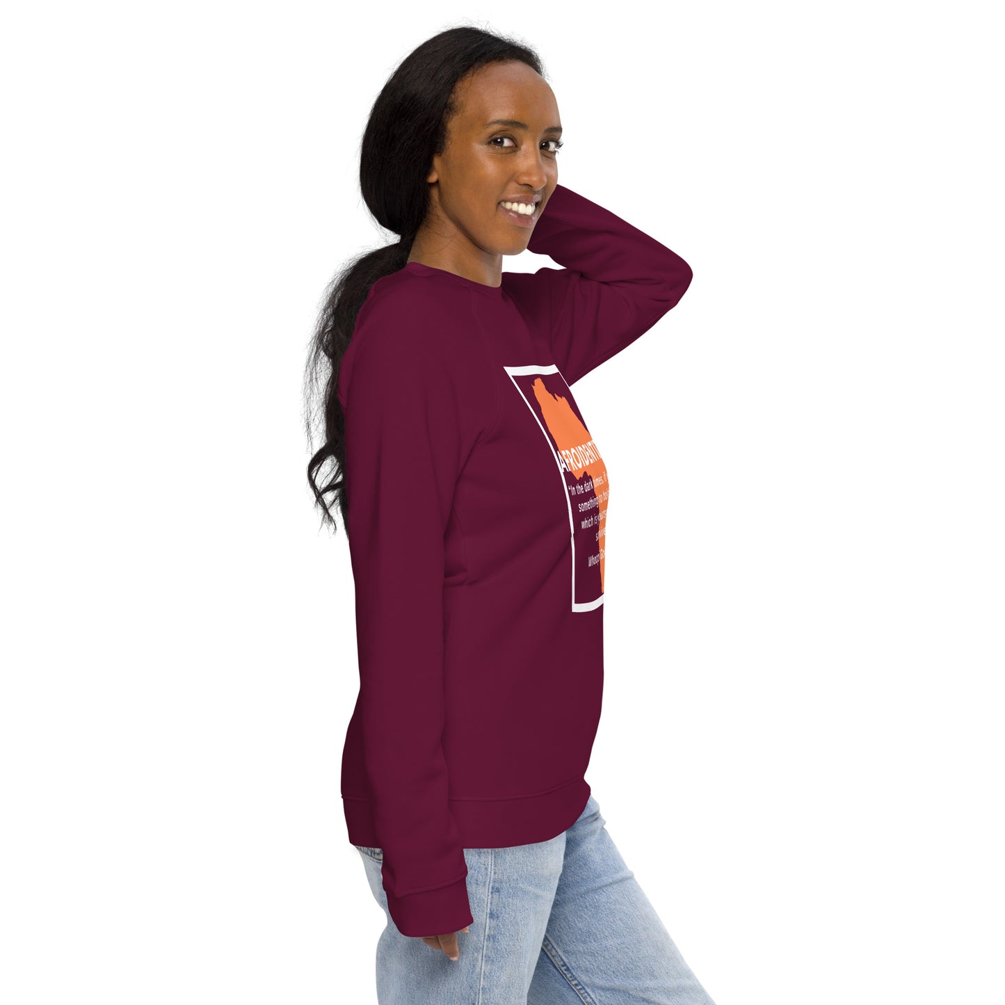 Whoopie Unisex organic raglan sweatshirt 1