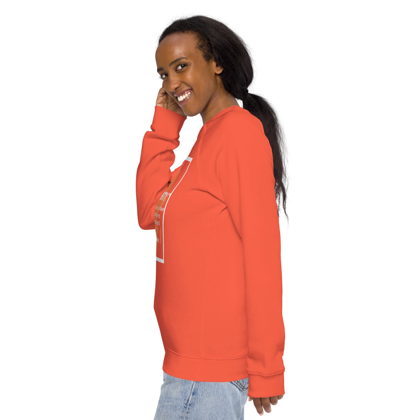 Whoopie Unisex organic raglan sweatshirt 1