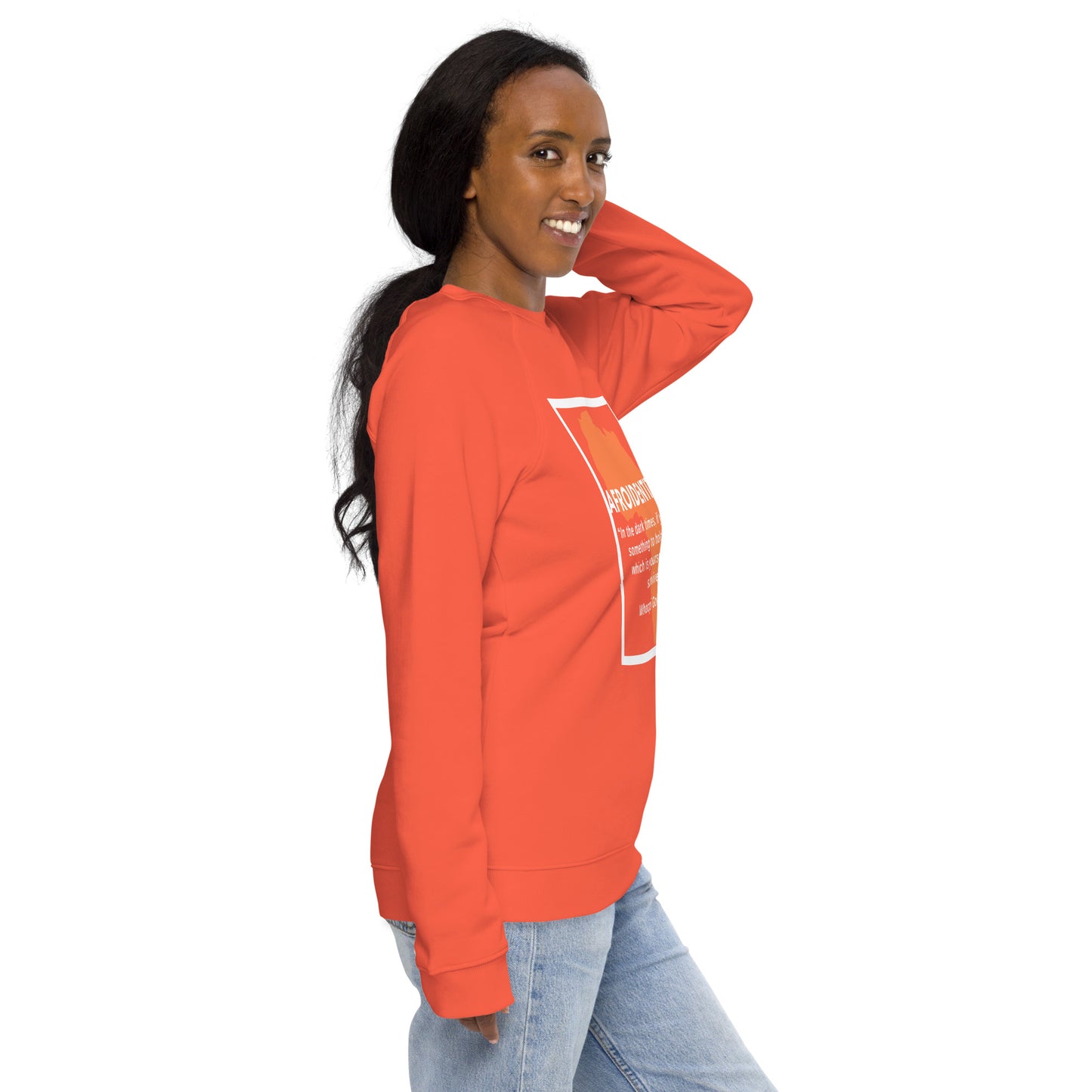 Whoopie Unisex organic raglan sweatshirt 1