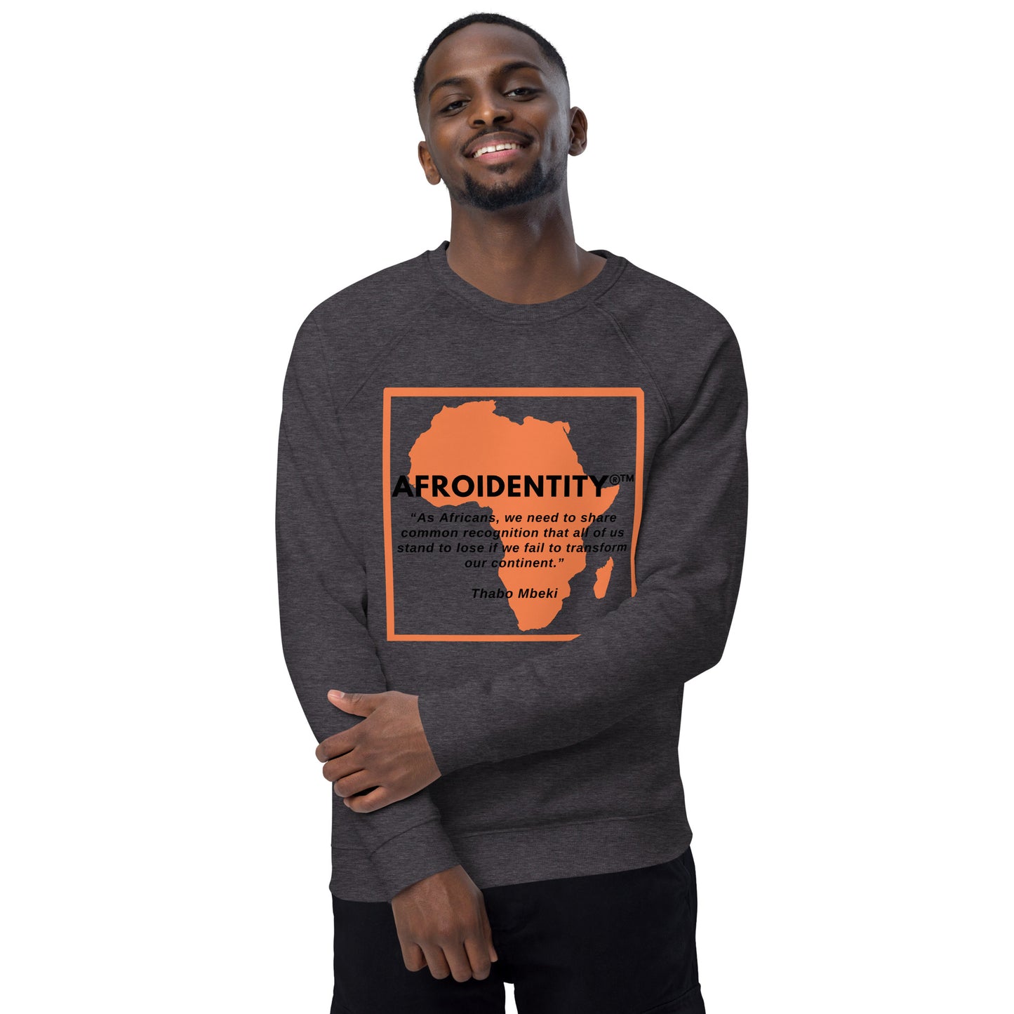 Thabo Mbeki Unisex organic raglan sweatshirt 5