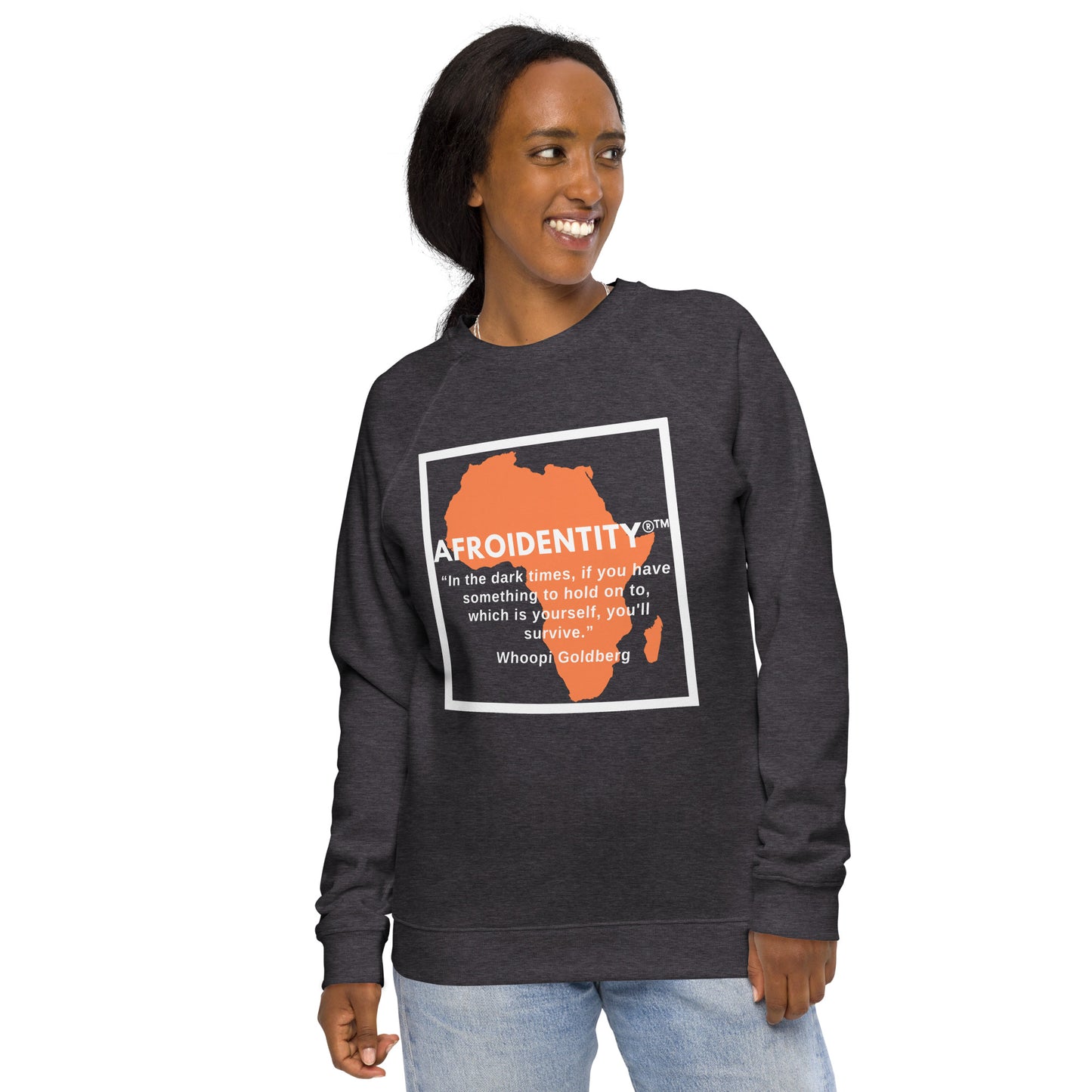 Whoopie Unisex organic raglan sweatshirt 1