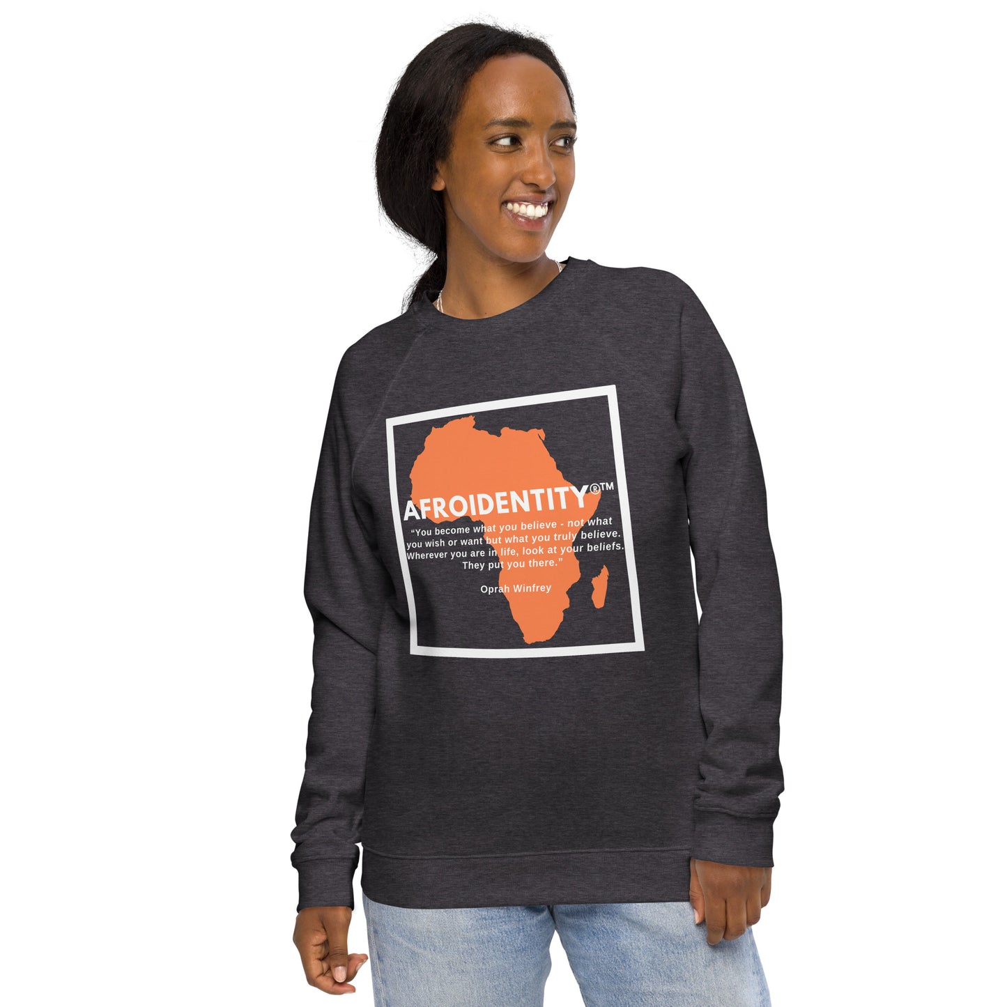 Oprah Winfrey Unisex organic raglan sweatshirt 6