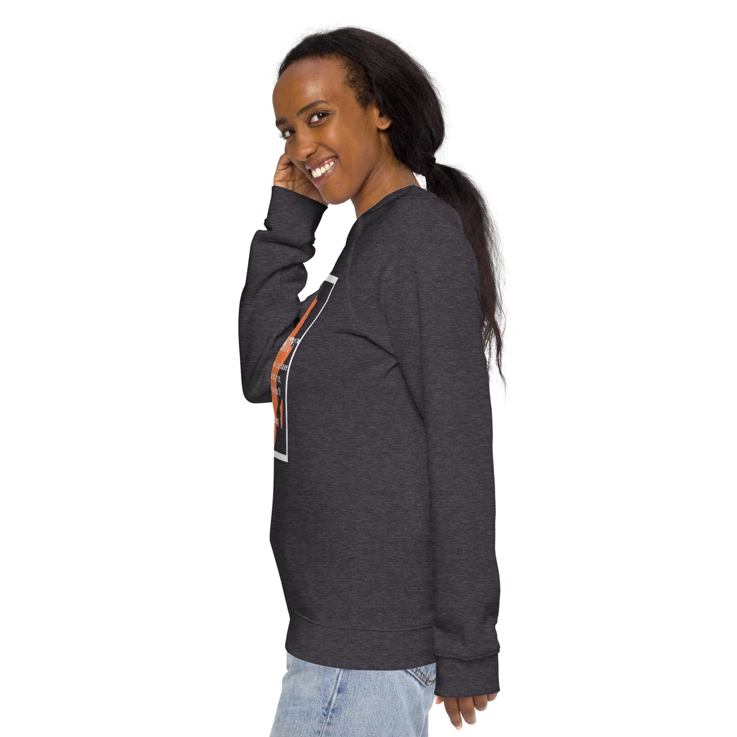 Whoopie Unisex organic raglan sweatshirt 1