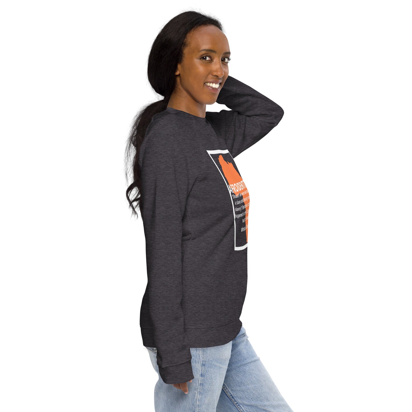 Whoopie Unisex organic raglan sweatshirt 4