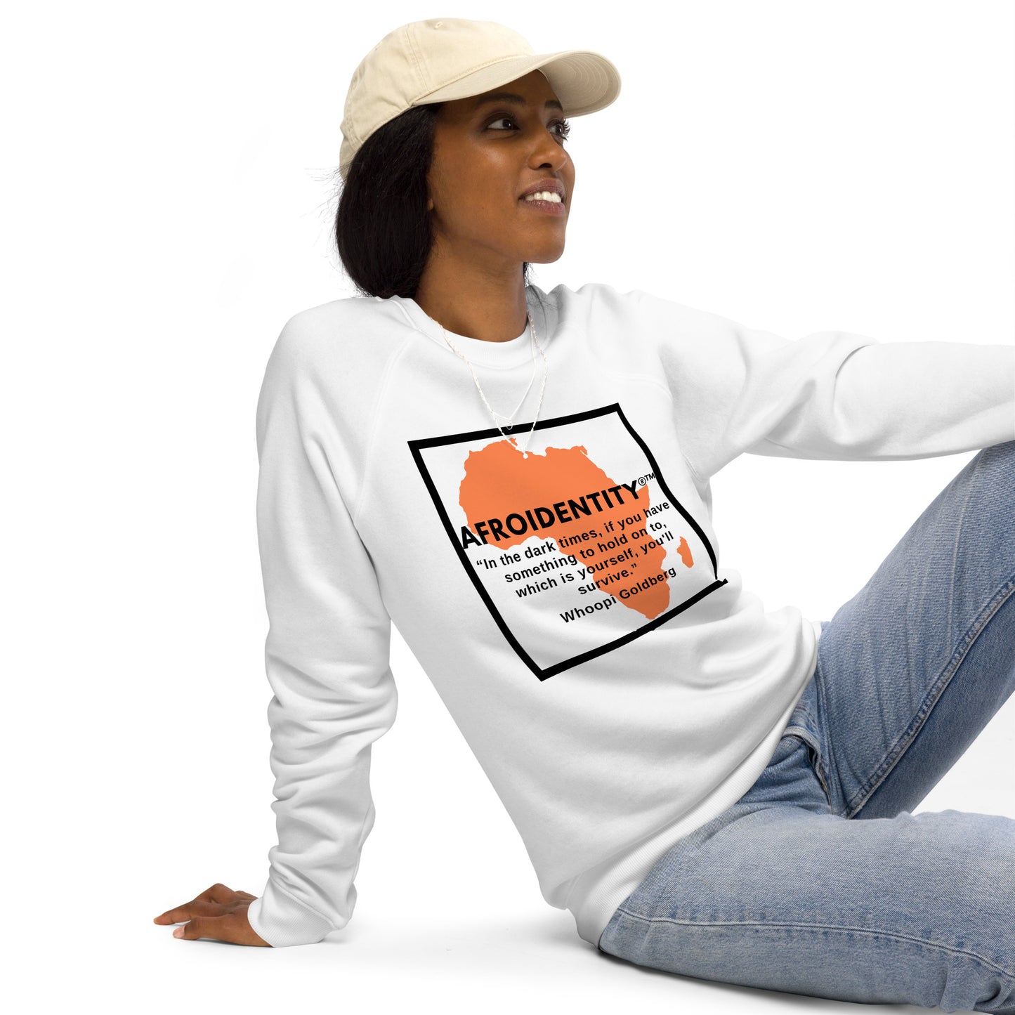 Whoopie Unisex organic raglan sweatshirt 1