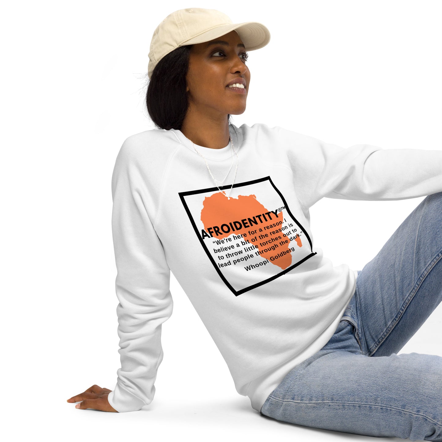 Whoopie Unisex organic raglan sweatshirt 2