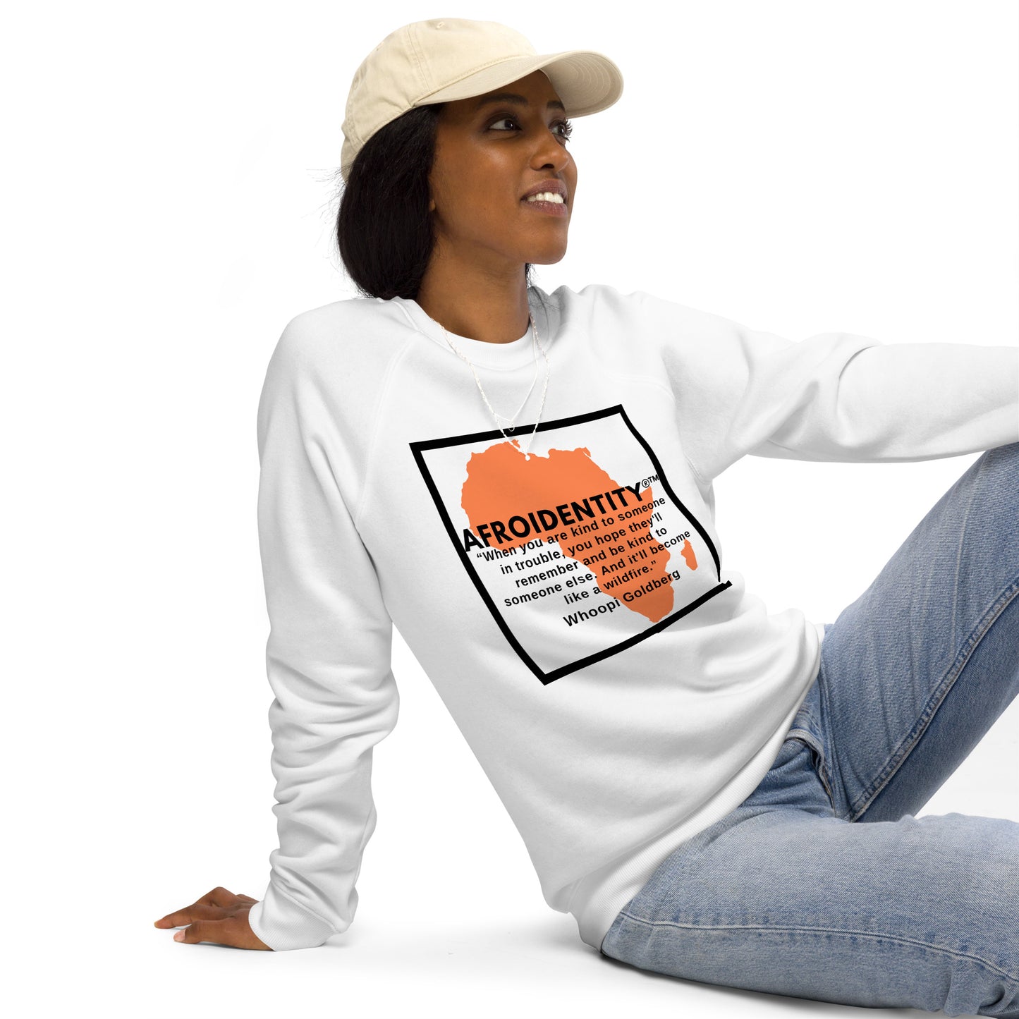 Whoopie Unisex organic raglan sweatshirt 3