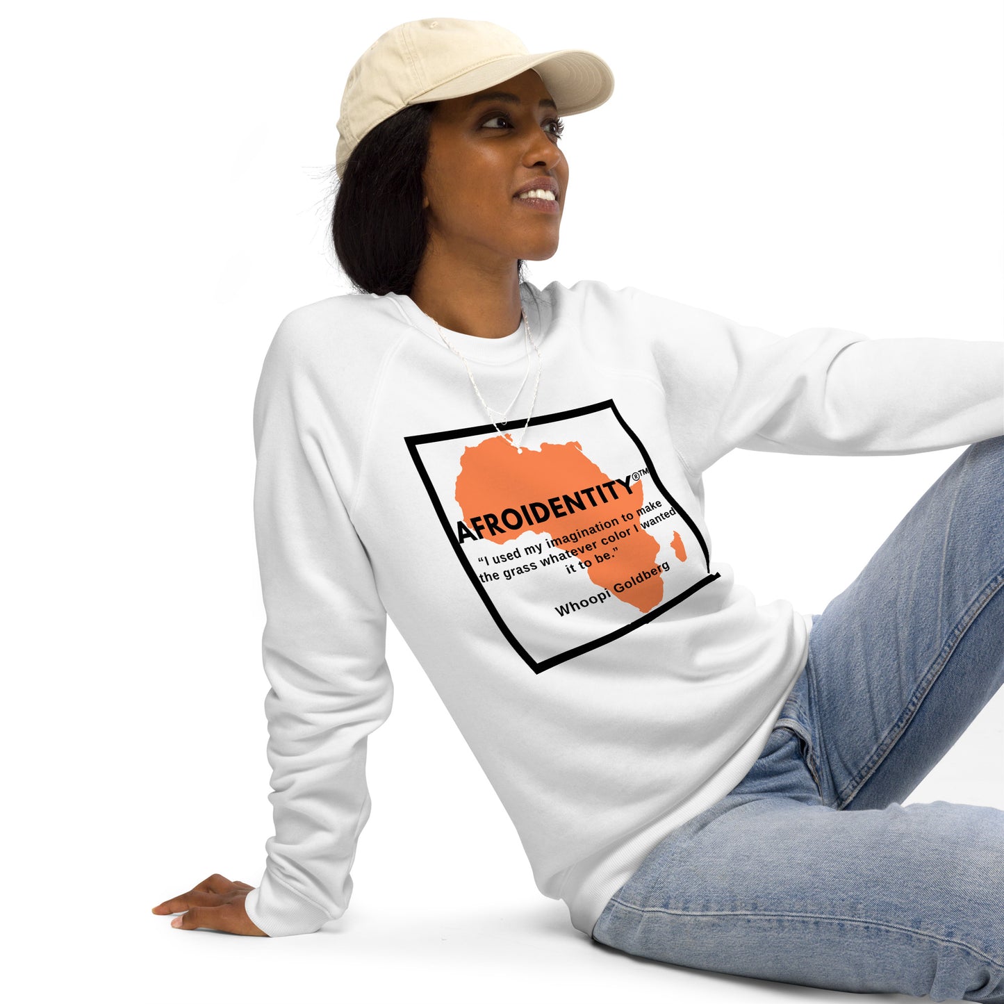 Whoopie Unisex organic raglan sweatshirt 5