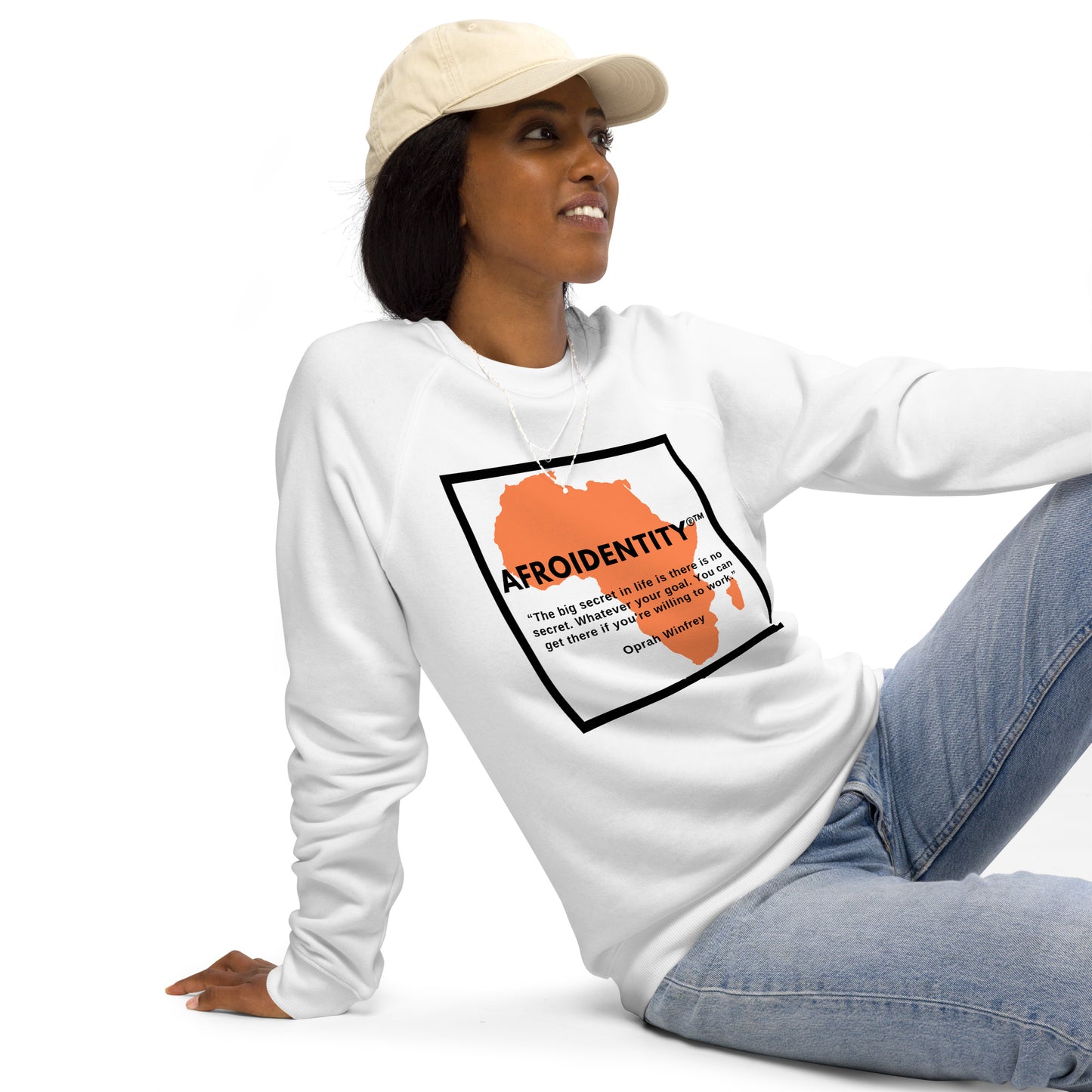 Oprah Winfrey Unisex organic raglan sweatshirt 4