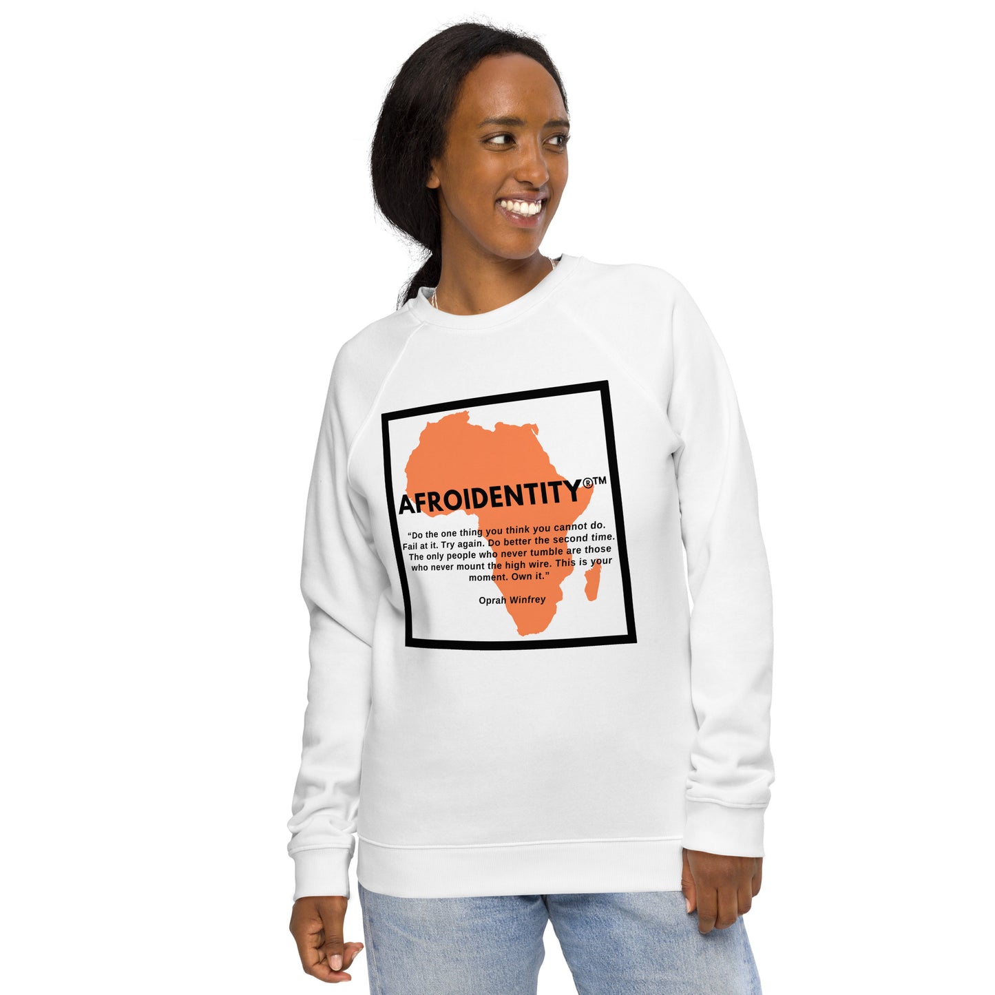 Oprah Winfrey Unisex organic raglan sweatshirt 8