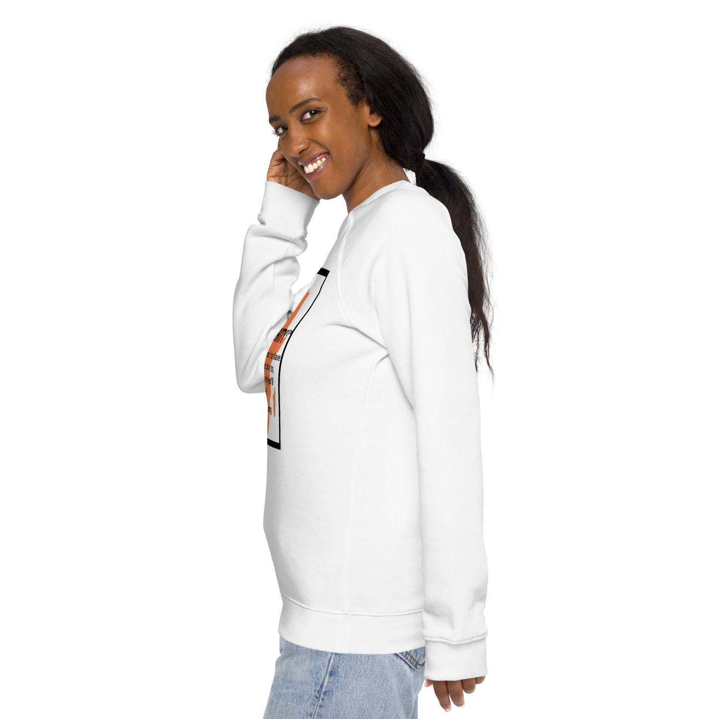 Whoopie Unisex organic raglan sweatshirt 1