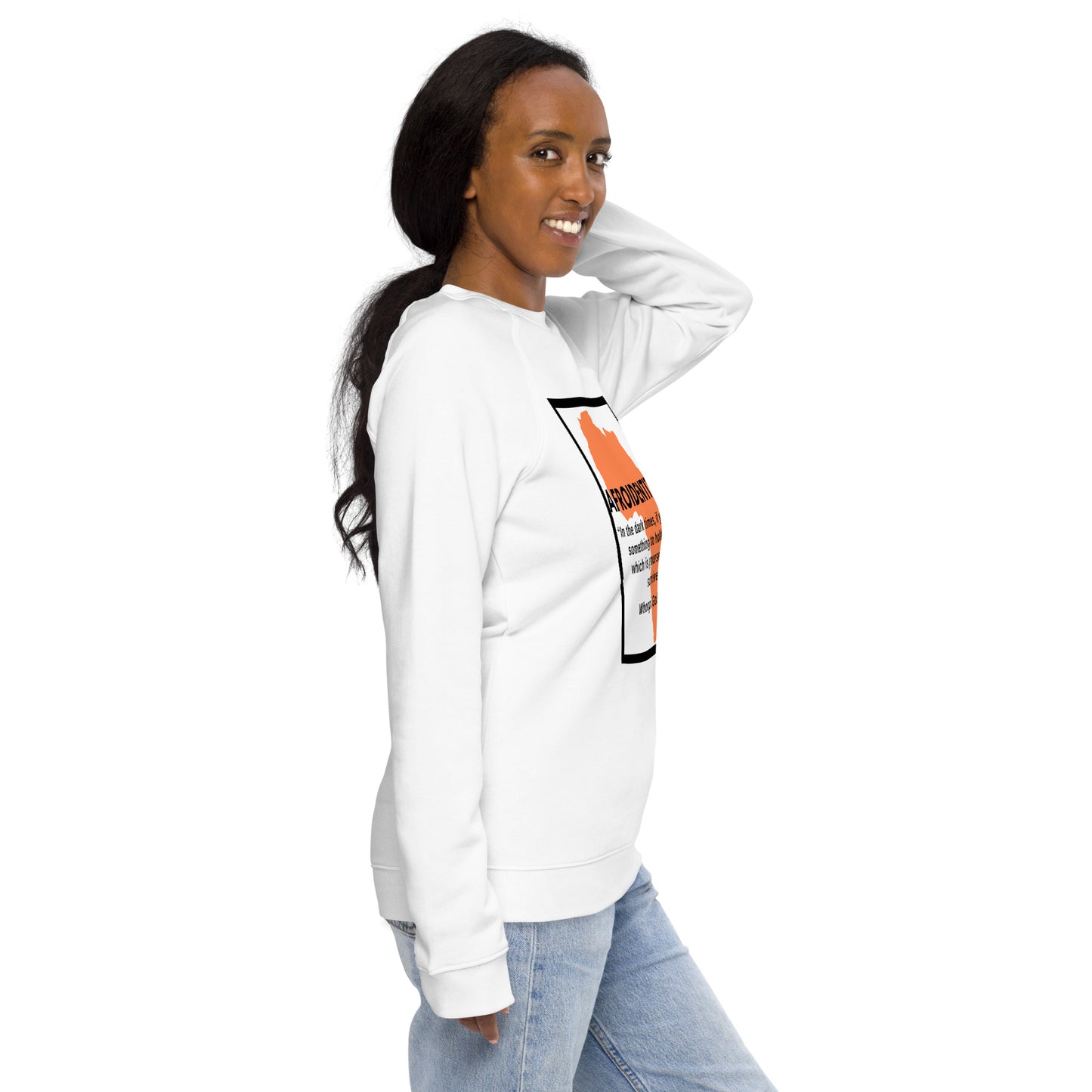 Whoopie Unisex organic raglan sweatshirt 1