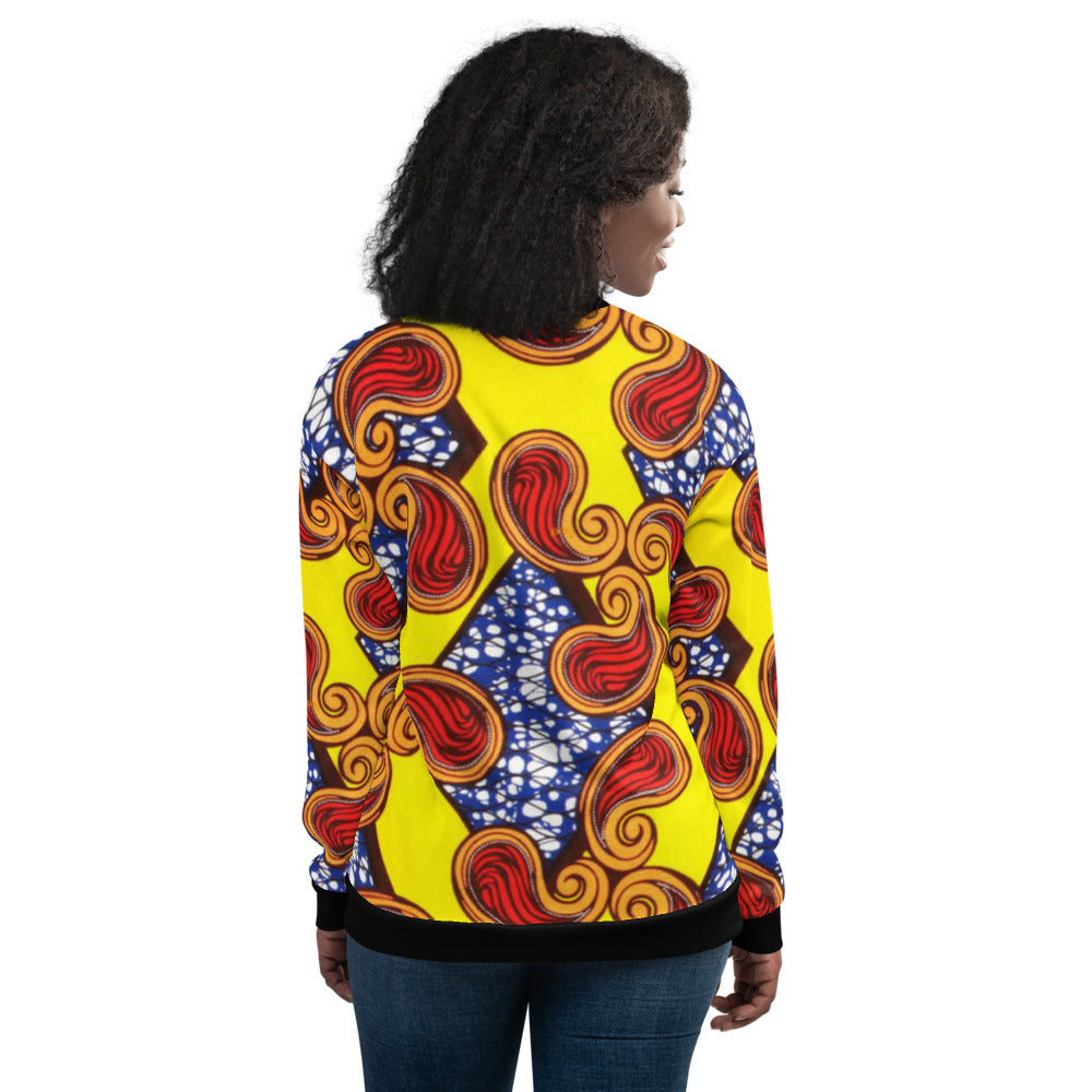 Afro Paisley Unisex Bomber Jacket