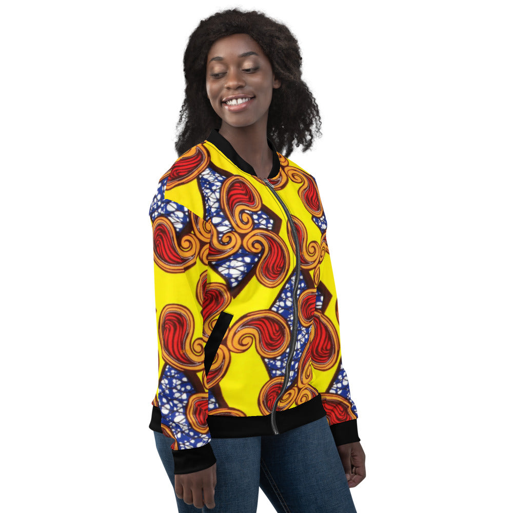 Afro Paisley Unisex Bomber Jacket